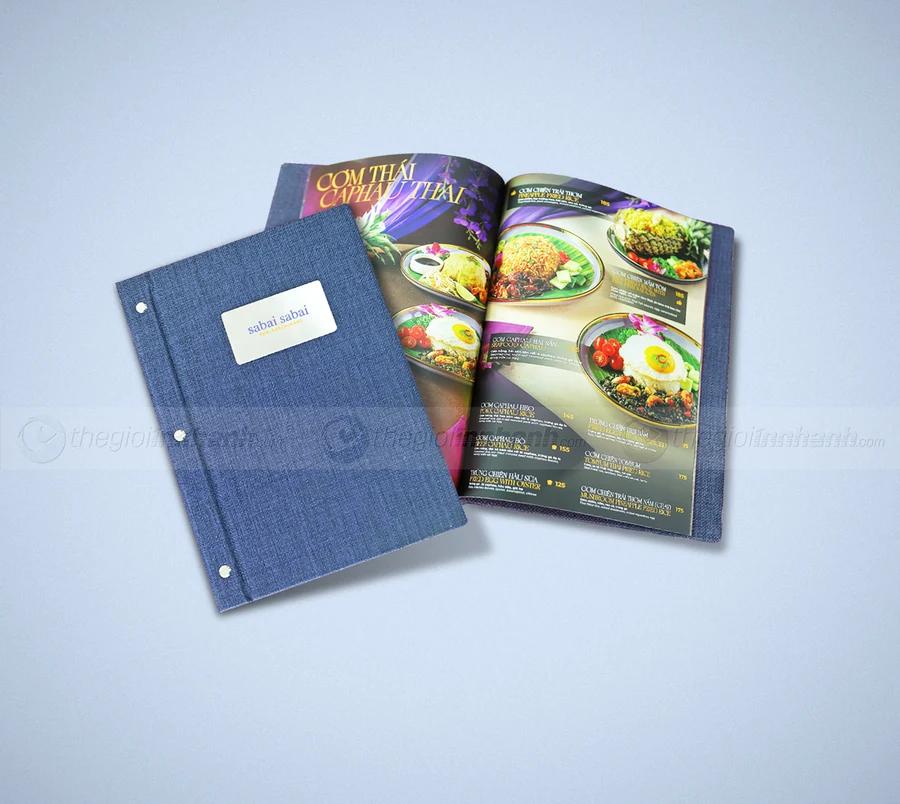 In menu thực đơn